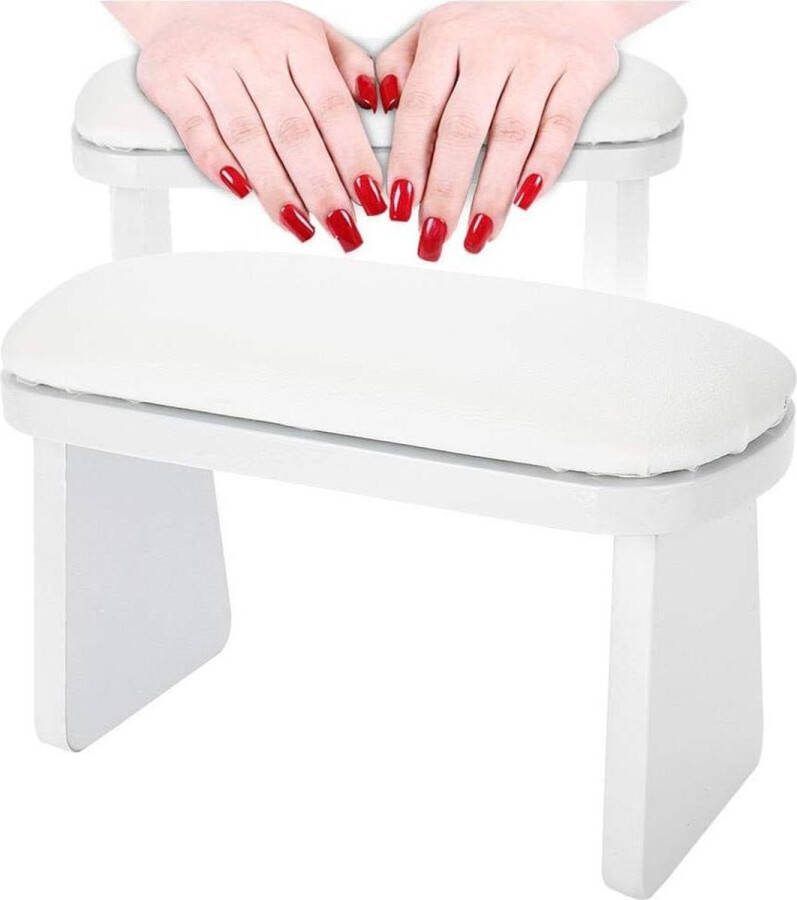Handkussen Soft Nail Art Manicure Handsteun Kussen Ergonomische Armsteun voor Manicure en Pedicure Wit 30 * 15 * 15cm