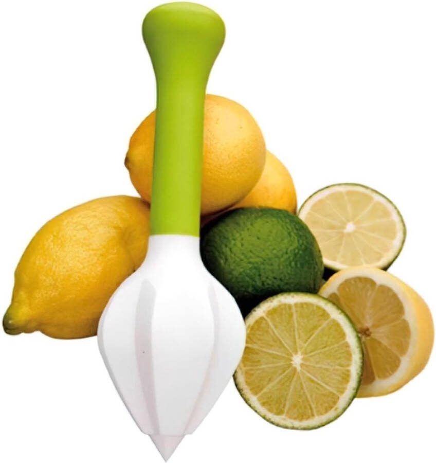 Handmatige citruspers 18 cm van nylon wit groen 18 x 6 x 6 cm [Energieklasse A+]