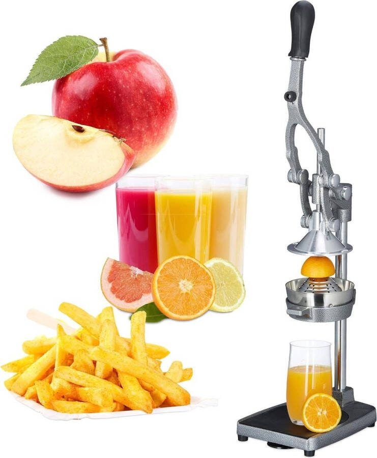 Handmatige citruspers 3 in 1 frietsnijder en sinaasappelpers van roestvrij staal 475 x 175 x 405 cm