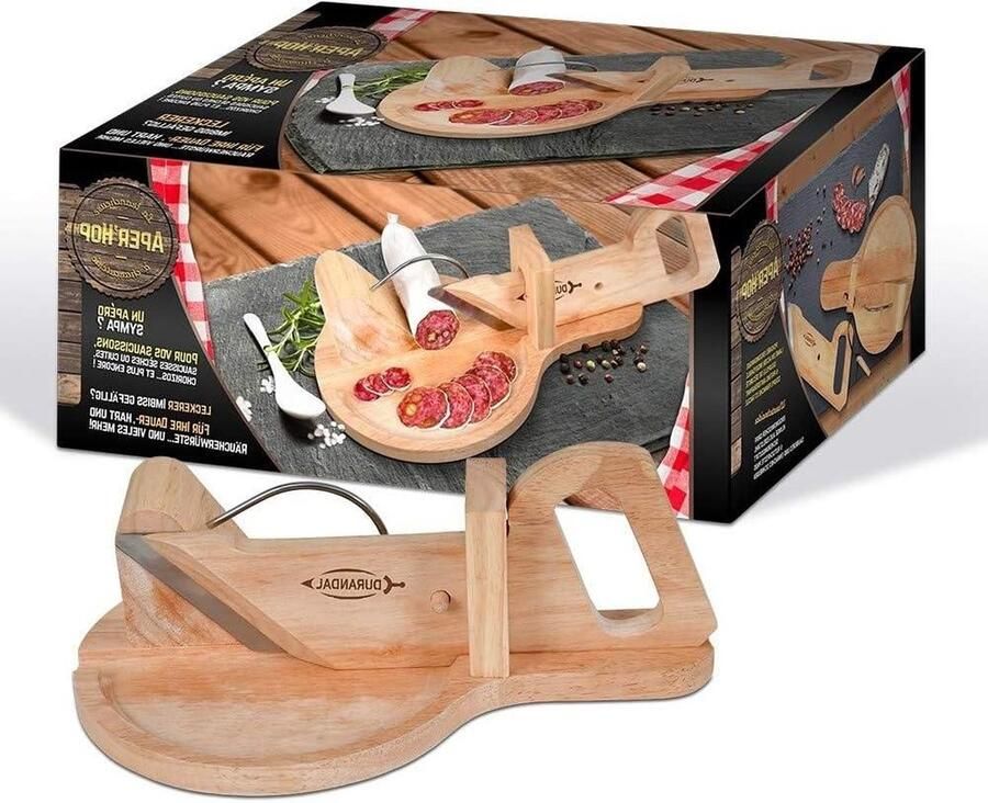 Handmatige Durandal Snijmachine van Hout Salamisnijder en Worstsnijder met Brood- en Groentesnijder Bread Slicer
