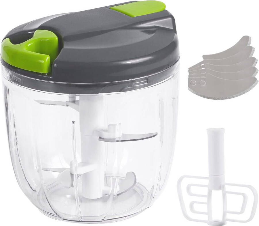 Handmatige Groentesnijder met 900 ml Capaciteit voor Ingrediënten