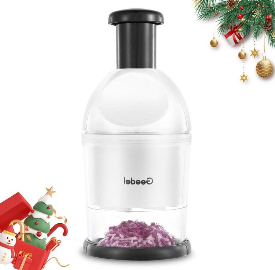 Handmatige hakmolen gemakkelijk te reinigen groentehakmolen uiensnijder slap chop voor noten knoflook salade keukenaccessoire