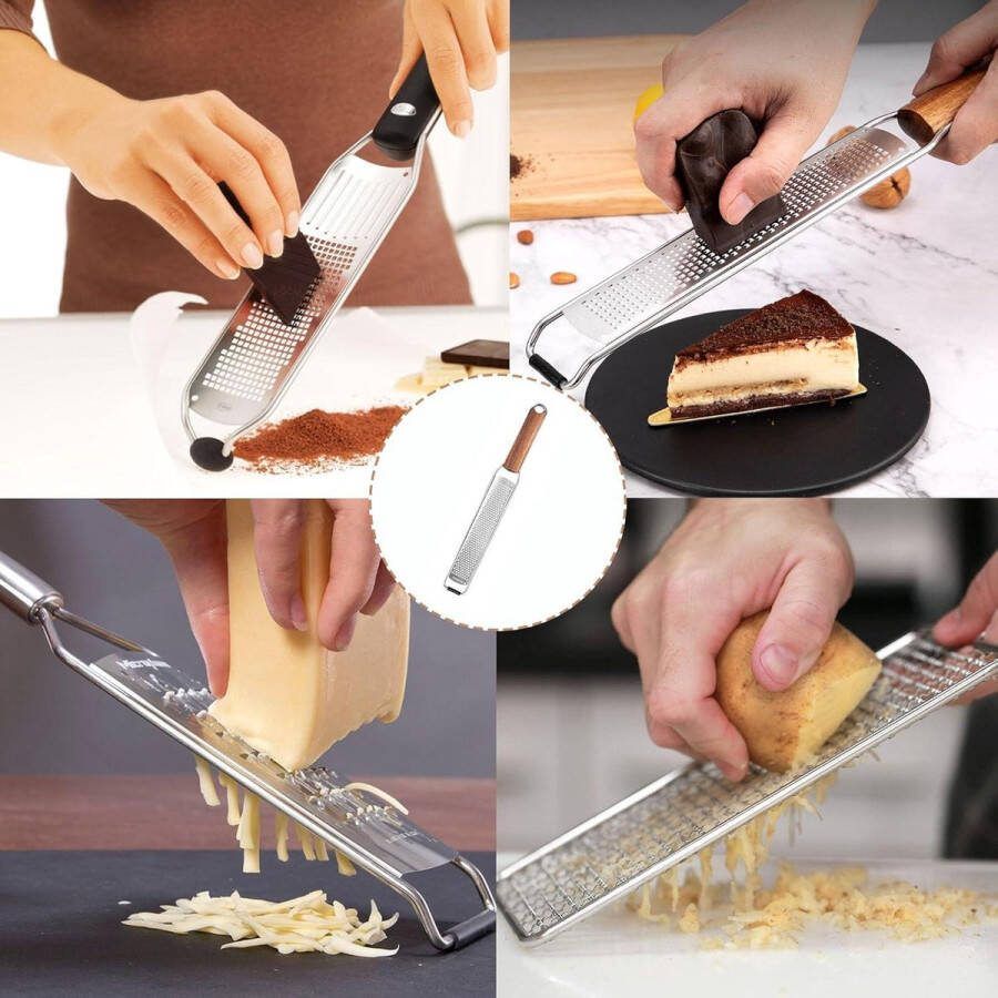 Handmatige Kaasrasp Multifunctioneel Ontwerp Parmezaanse Kaas Knoflook Nootmuskaat Chocolade Fruit