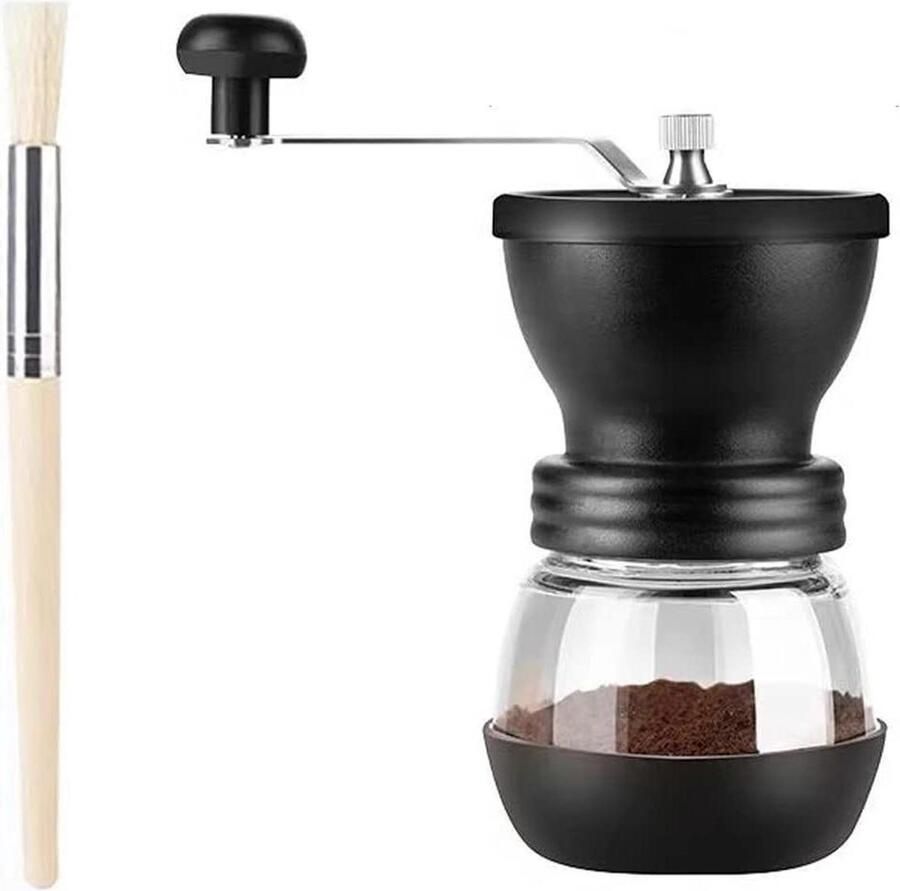 Handmatige koffiemolen keramische beweging dubbele lageraandrijving met reinigingsborstel optimale maalhoeveelheid 50g coffee grinder manual