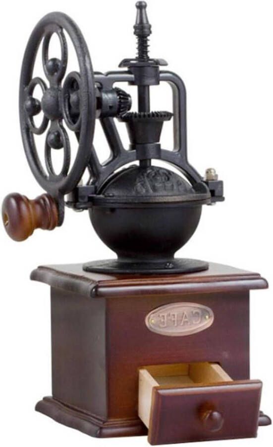 Handmatige koffiemolen retro keramische handmolen bonen kruiden handslijpmachine met lade inclusief handslinger 27 x 115 x 115 cm coffee grinder manual