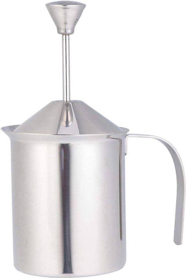 Handmatige Melkopschuimer Roestvrij Staal Pomp 800 cc Cappuccino Koffie