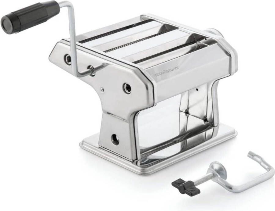 Handmatige Pasta Maker Snijwalsen voor Spaghetti Tagliatelle en Lasagne 8 Niveaus Pasta Dikte Multifunctioneel Incl. Receptenboek