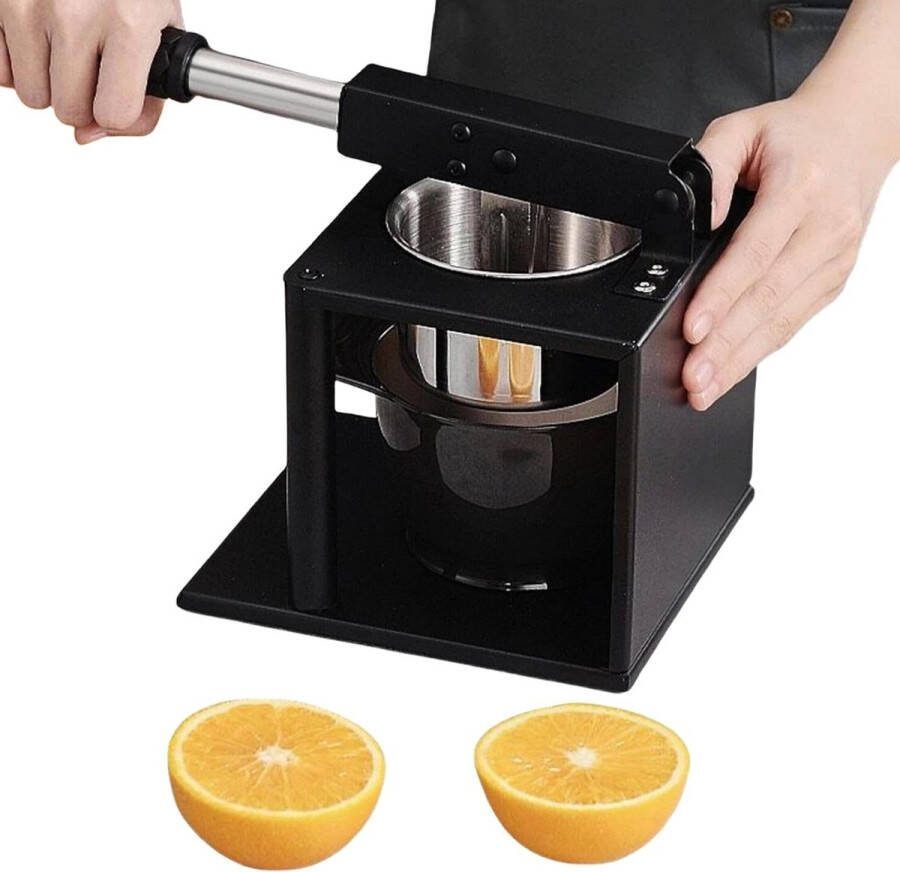 Handmatige Perspers Sinaasappel Granaatappel Citrus 304 Roestvrij Staal Handgeperste Citroenpers met Twee Filters