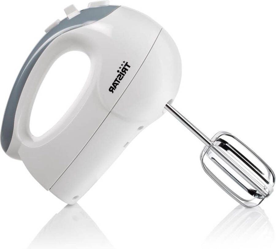 Handmixer 5 snelheidsinstellingen 200 Watt Met deeghaken Wit