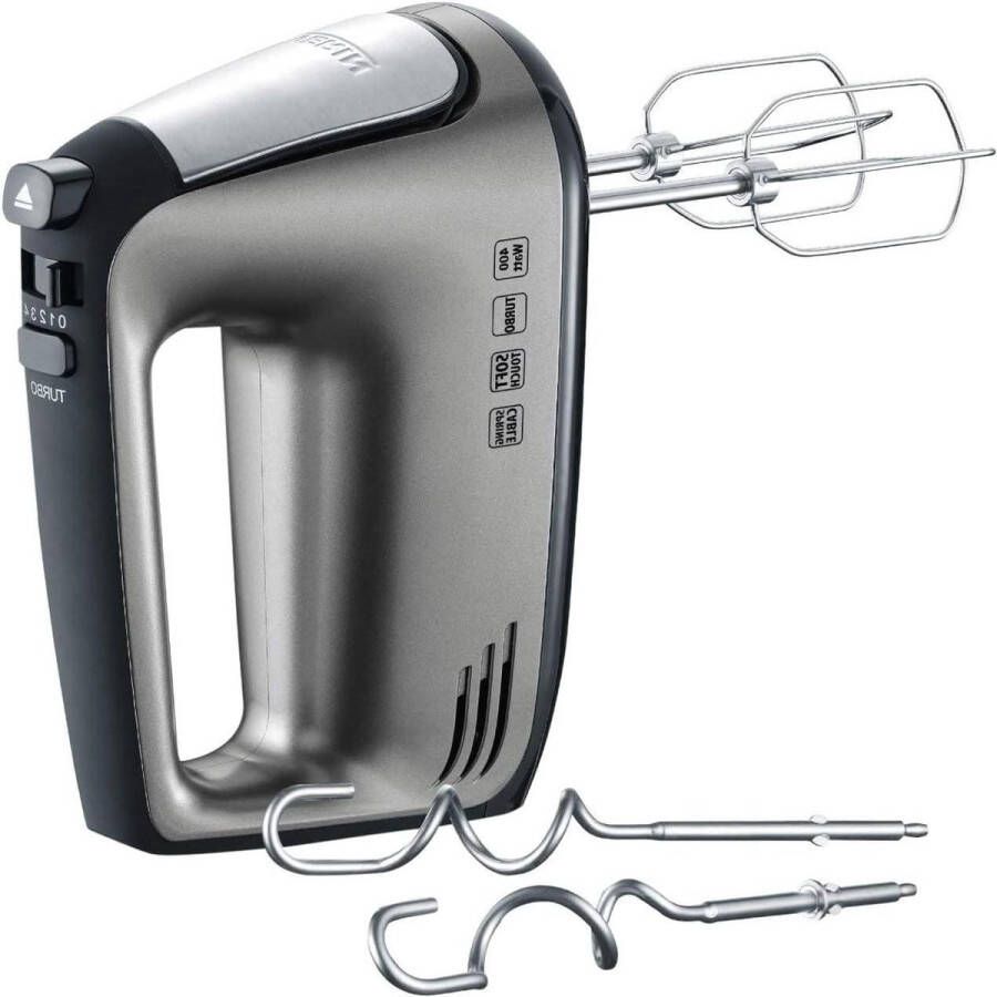 Handmixer met spiraalkabel 400 W zilver zwart 285S