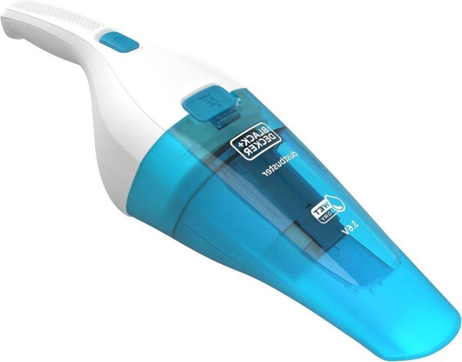 Handstofzuiger Met Laadstation Draadloos en 385ml Wit Blauw