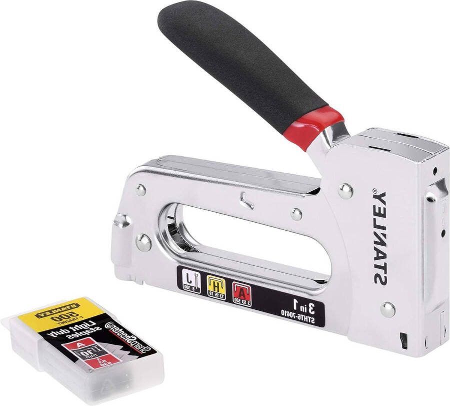 Handtacker en spijkermachine 3-in-1 klemmen type A inch en type H inch pennen en nagels type 18 J 10 mm