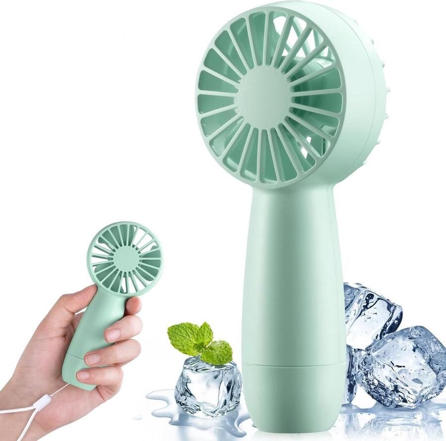 Handventilator mini-ventilator klein USB draagbare handventilator oplaadbaar 2600 mAh reis-gadgets draagbare handventilator op batterijen vakantie must haves Handventilator