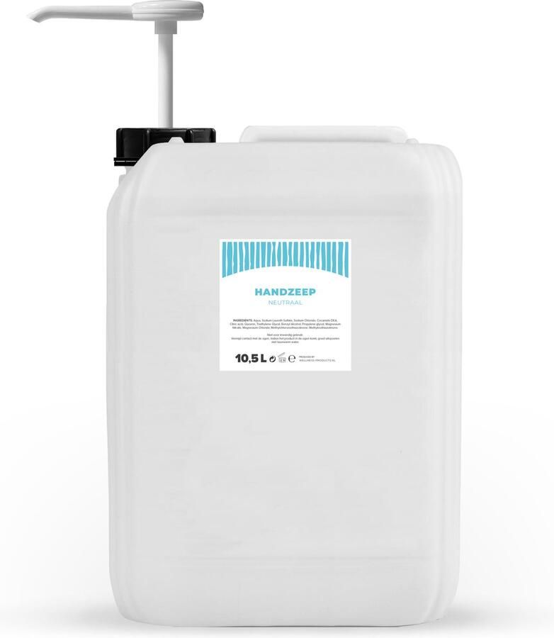 Handzeep Neutraal Transparant 10 5 Liter Met Pomp Jerrycan Navulling Q1