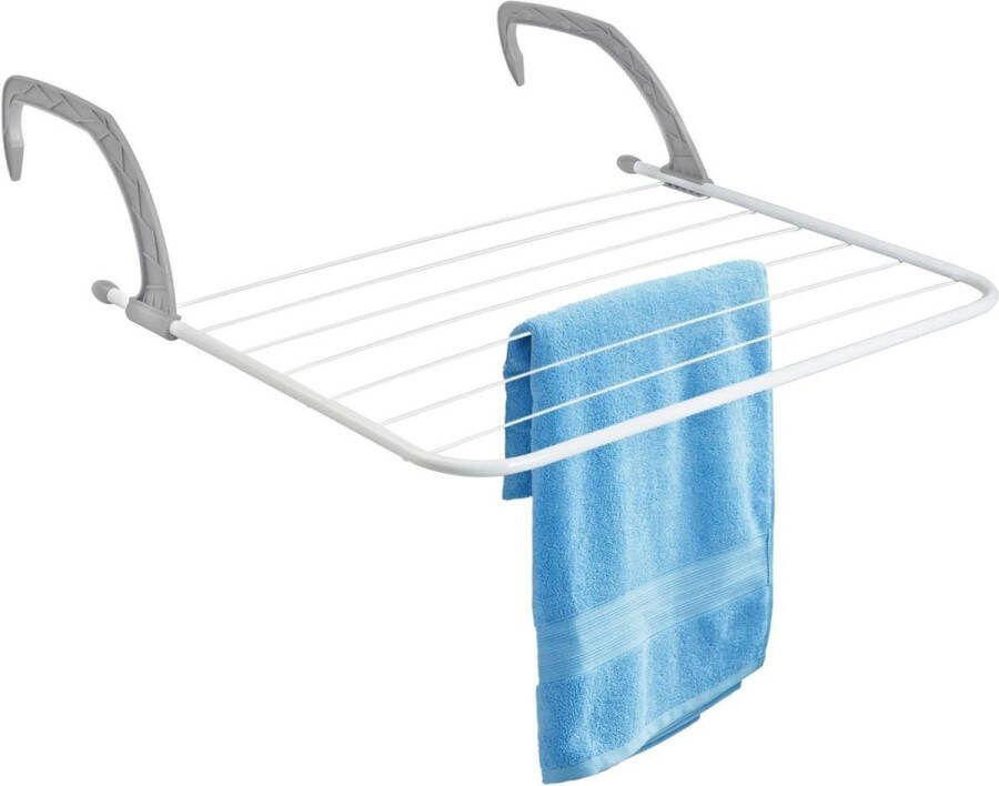 Hangende Balkonwasdroger Wasrek voor Balkonleuning en Radiator Badkamer Kleine Inklapbare Hangdroger