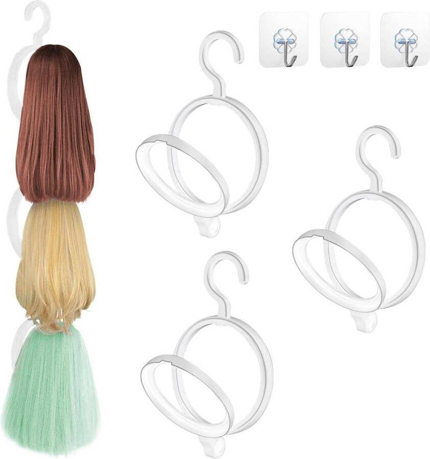 Hangende pruikstandaarden lange pruiken opbergrek zwarte pruiken hangers inklapbare pruikendisplayhouder gereedschap houd je pruik opbergrek inklapbaar