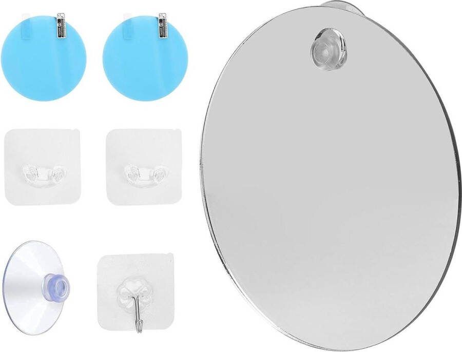 Hangende Spiegel Anti-condens Rond Onbreekbare Scheerspiegel Badkamer en Douche scheerspiegel wandmodel