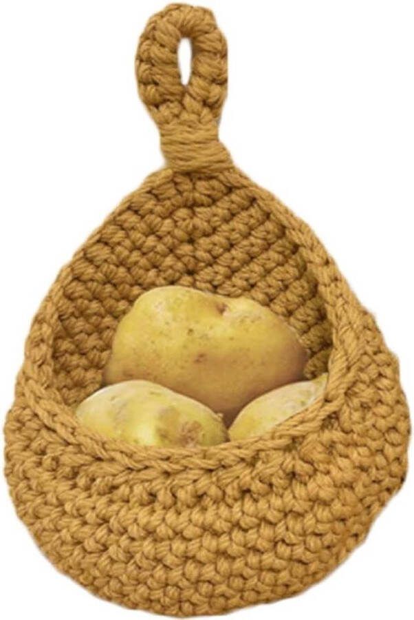 Hangmand fruitmand keuken groentemand en plantenmand decoratieve wandmand voor hangende opslag