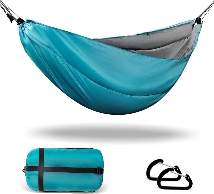 Hangmat 270 x 140 cm onderdeken outdoor warmtebescherming onderslaapzak ultralicht winterslaapzak isolatie voor winter kamperen wandelen backpacking