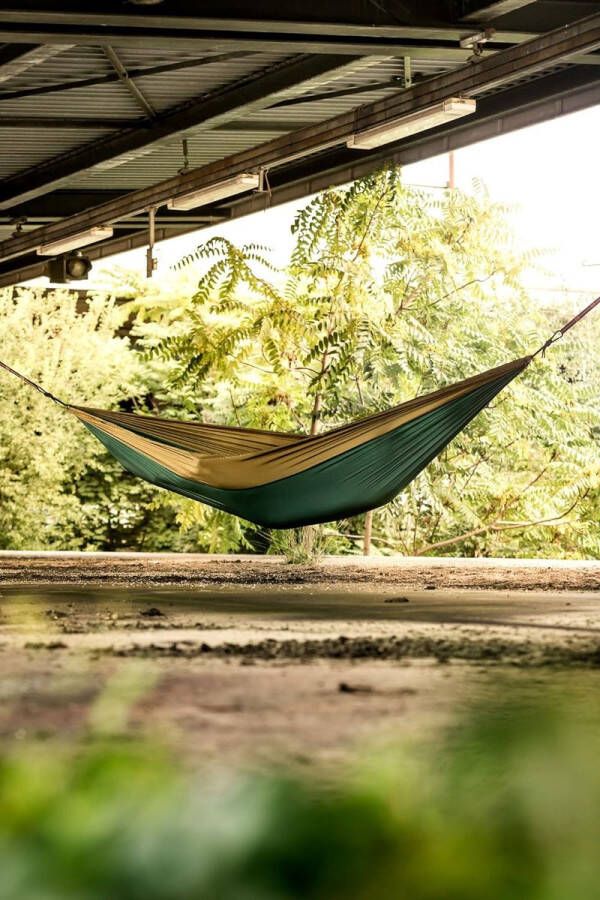 Hangmat incl. ophangset 275 x 140 cm outdoor reizen Hangmatset trekking en camping reishangmat tuin strand