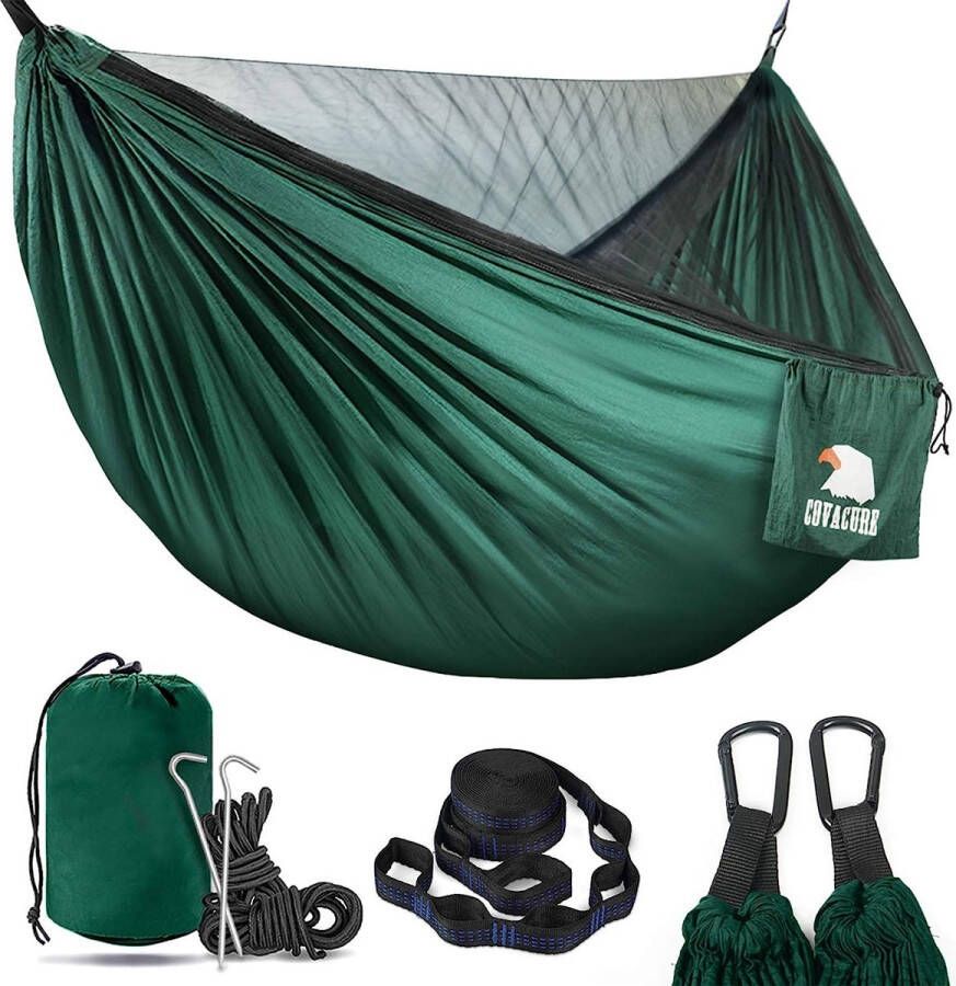 Hangmat Outdoor Hangmat met Muskietennet Ultralight Ademend Sneldrogend Parachute Nylon Camping Hangmat voor Trekking Reizen Strand Tuin 350 KG capaciteit