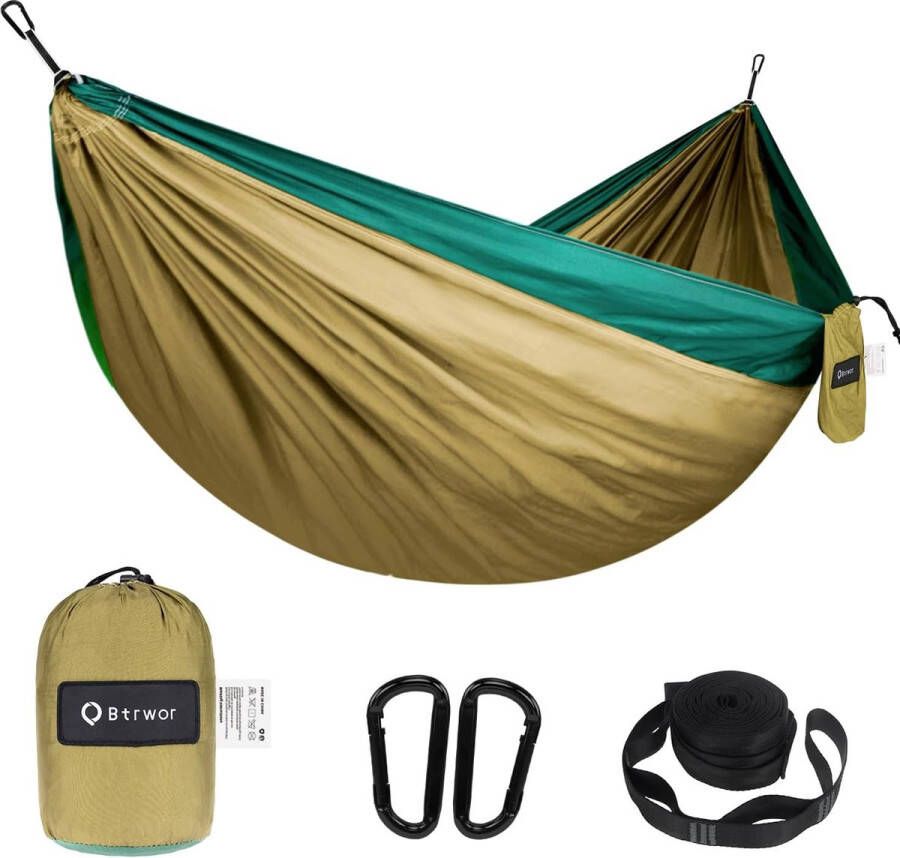 Hangmat outdoor ultralichte reiskampeerhangmat 300 kg laadvermogen ademend sneldrogend parachute nylon voor trekking survival tuin