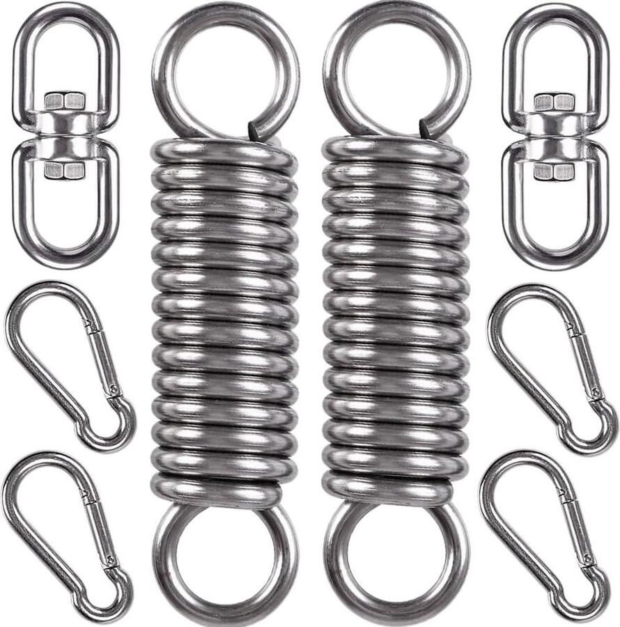 Hangmat Stoel Opknoping Kit Swing Spring Hardware Heavy Duty Suspension Swivel Hanger Haak Bokszakken Heavy Bag Hangstoel Swing Seat Schommelstoel Veranda Schommelstoel 2 Pack