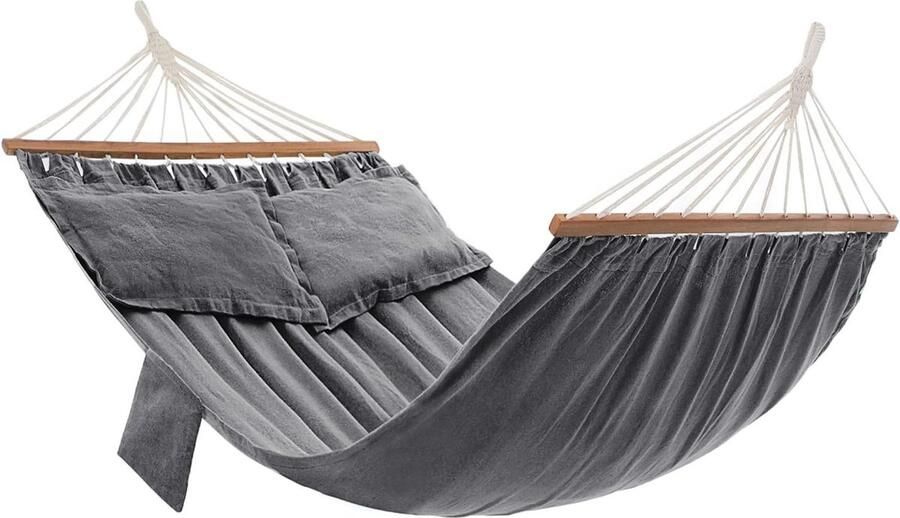 Hangmat van TC Stof Grijs 210 x 150 cm hangmat 2 person