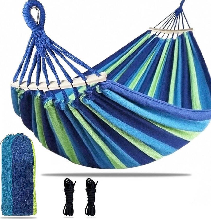 Hangmat voor buiten 2 personen 200 x 150 cm 250 kg draagkracht tuin en terras camping en picknick hangmat 2 person