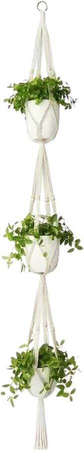 Hangpot Plantenhanger Set Macrame Set Hand Geweven Plantenhangers