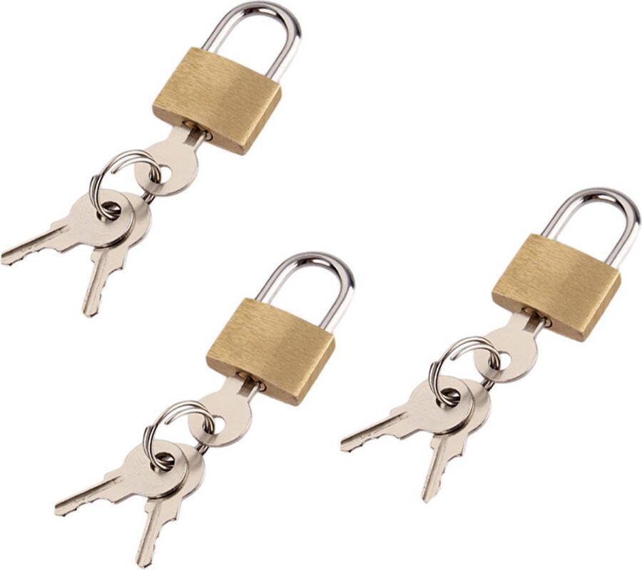 Hangslot 3 stuks Kofferslot 3 STUKS Sloten Sleutelslot Hangsloten Kofferslot Cijferslot Reisslot Slot Hangslot Koffer Slot bagage Bagageslot Koffer Slotje Hangslot Slot Voor Koffer