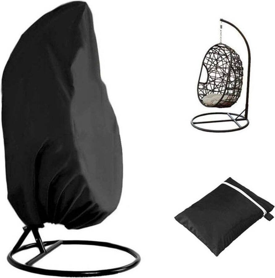 Hangstoel beschermhoes drijvende stoel terras schommelstoel hoes waterdicht 210D Oxford stof buitenterras 190 x 115 cm