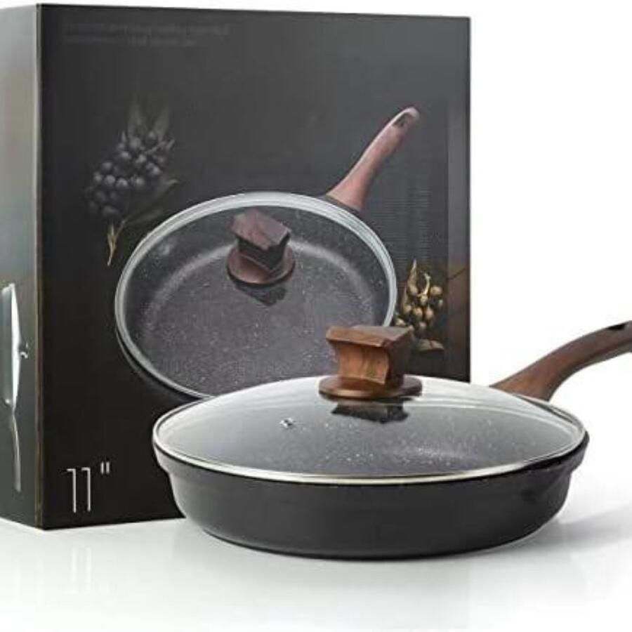 Hapjespan 28cm met deksel Hapjespan 28cm met deksel voor inductie