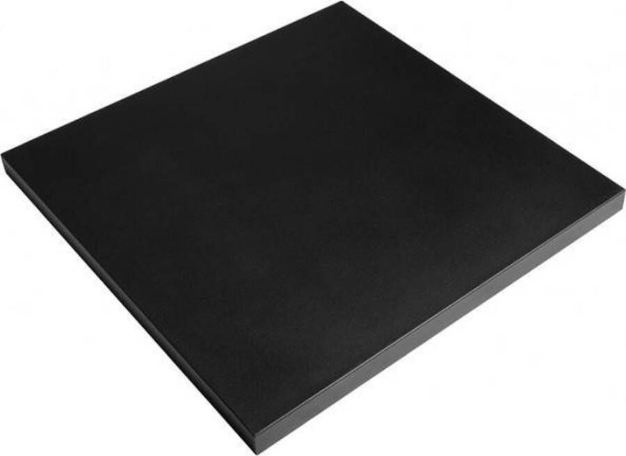 Merkloos Sans marque Happy Cocooning Deksel staal Happy Cocoon Table vierkant klein (zwart)