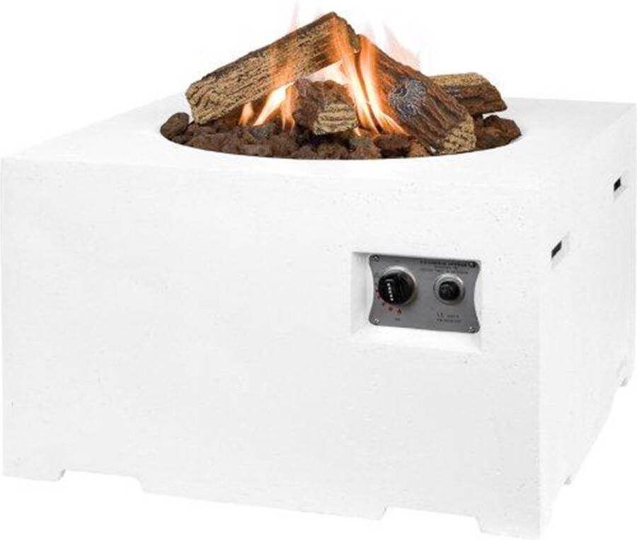 Happy Cocooning Cocoon vuurtafel vierkant wit