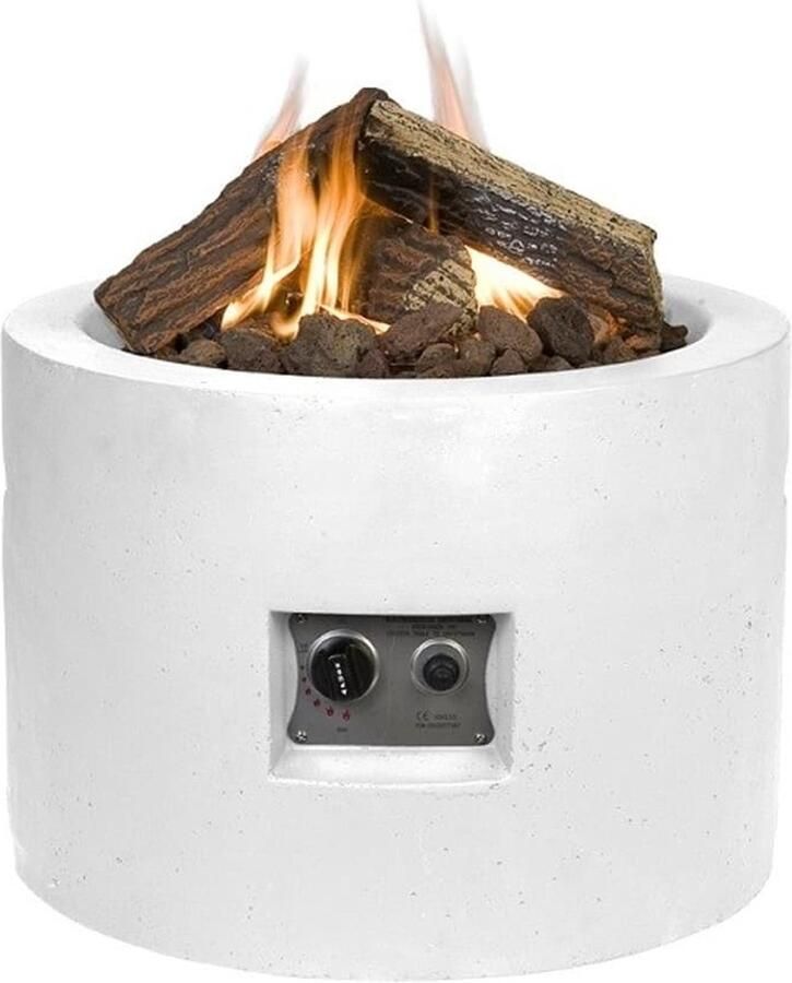 Happy Cocooning Cocoon vuurtafel rond klein wit