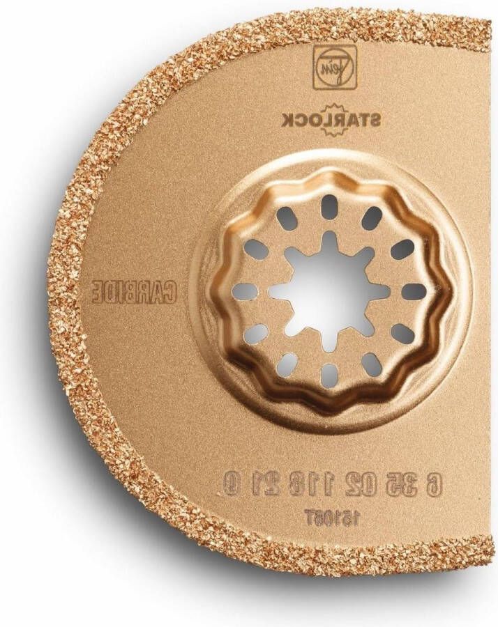 Hardmetalen zaagblad 75 mm Starlock opname 1 stuk Gesegmenteerd Zaagbreedte 22 mm Voor uitsnijden beschadigde tegelvoegen Frezen sleuven bouwmaterialen