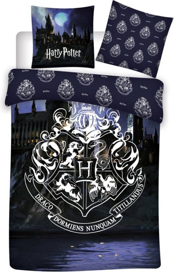 SimbaShop Harry Potter Dekbedovertrek Logo Eenpersoons 140 x 200 cm Polyester