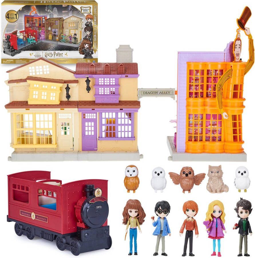 Harry Potter Deluxe Diagon Alley & Hogwarts express speelset