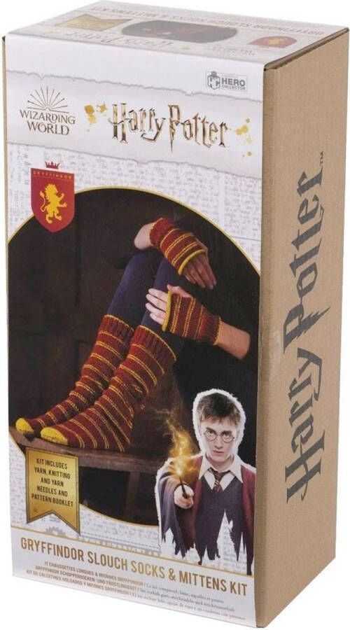 Merkloos Sans marque Harry Potter: Gryffindor Slouch Socks and Mittens Knit Kit Breipakket