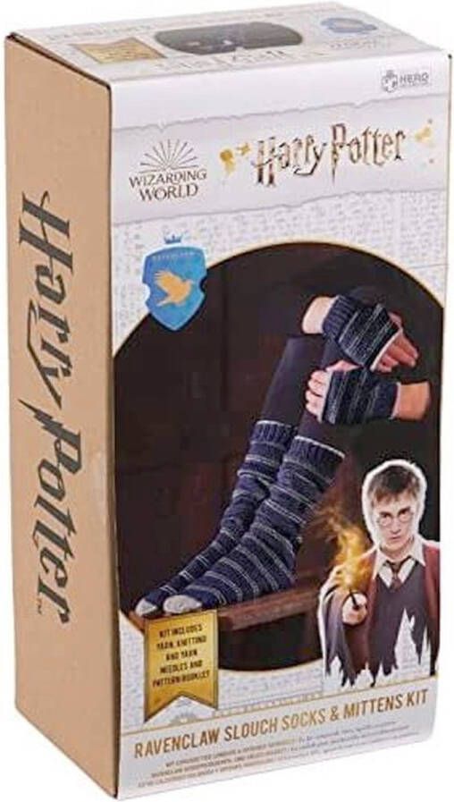 Merkloos Sans marque Harry Potter: Ravenclaw Slouch Socks and Mittens Knit Kit Breipakket