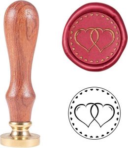 Hart tot hart Wax zegel stempel Vintage Retro hart zegelstempel voor Valentijnsdag versiering van enveloppen feestuitnodiging wijnpakketten geschenkverpakking wenskaarten
