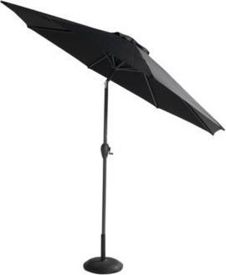 Hartman Parasol 'Sunline' 270cm kleur Zwart