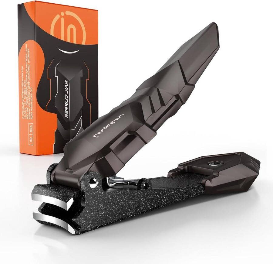 Heavy Duty No Splash Nagelknipper met Opvangbak Professioneel en Scherp Voor Vingernagels en Teennagels Nagelknipper