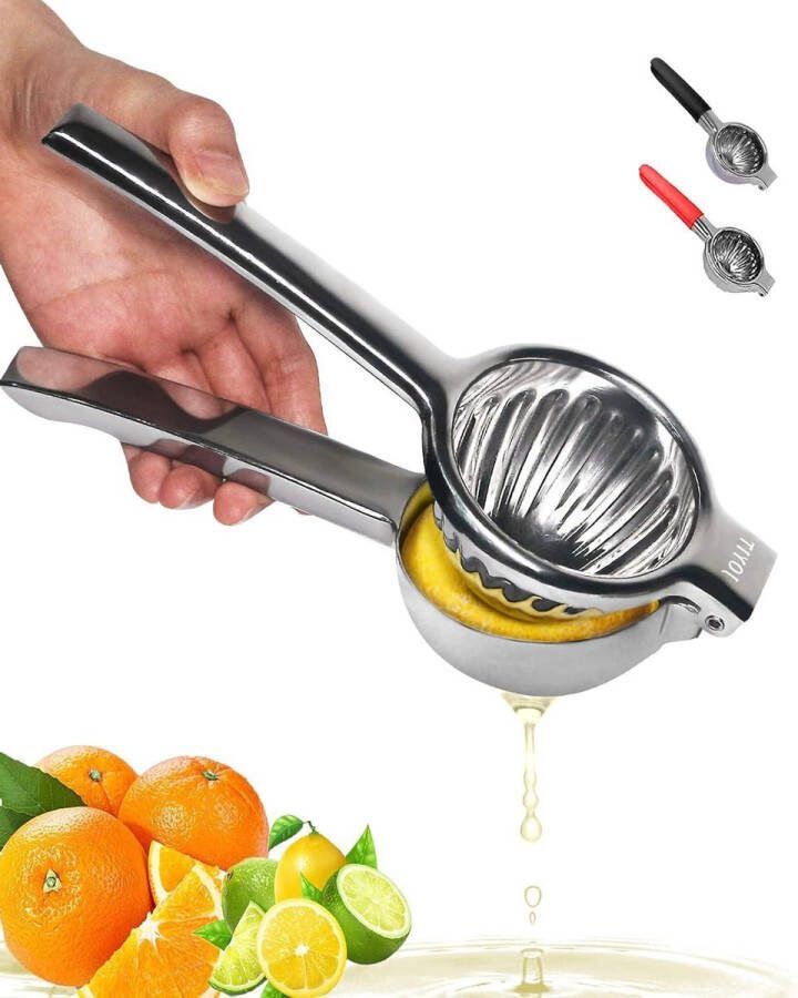 Heavy-Duty Roestvrijstalen Citroenpers Grote Stevige Handmatige Citrus Juicer voor Effectieve Juicing van Fruit citruspers