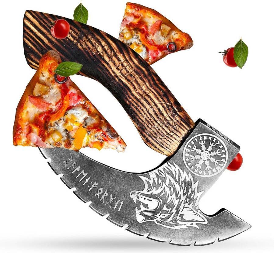 Heavy-duty Stainless Steel Pizza Cutter with Authentic Scandinavian Design for Effortless Cutting Perfect for Pizza Lovers