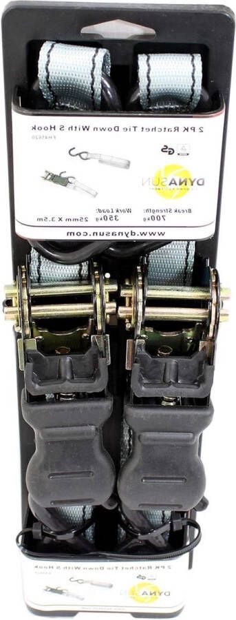 Heavy Duty Tie Down Cargo Ratchet Band 25mm x 35m Capaciteit: 700kg Sjorklauw J-haak Spanbanden met ratel