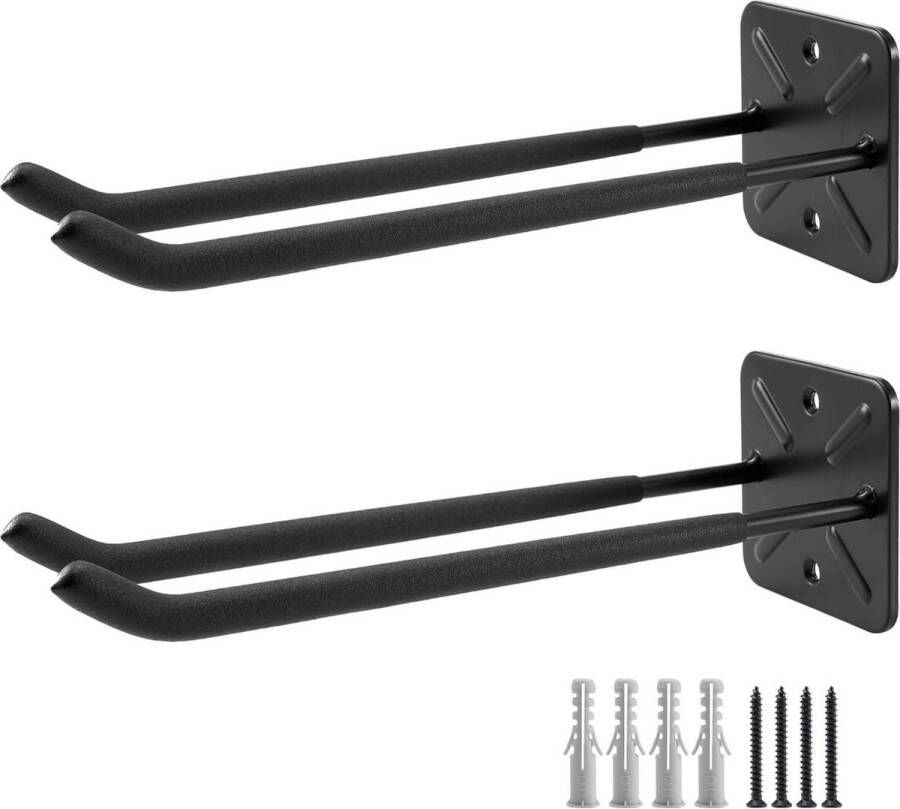 Heavy Duty Wall Mount Tool Organizer Hanger Rack Garage Opslag Haken voor Hark Ladders Stoelen 32 cm lengte Belasting 80KG Elk