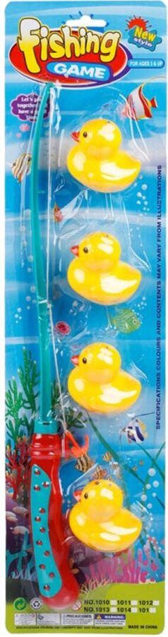 Hengelspel eenden vangen kermis spel voor kinderen badeendjes bad speelgoed