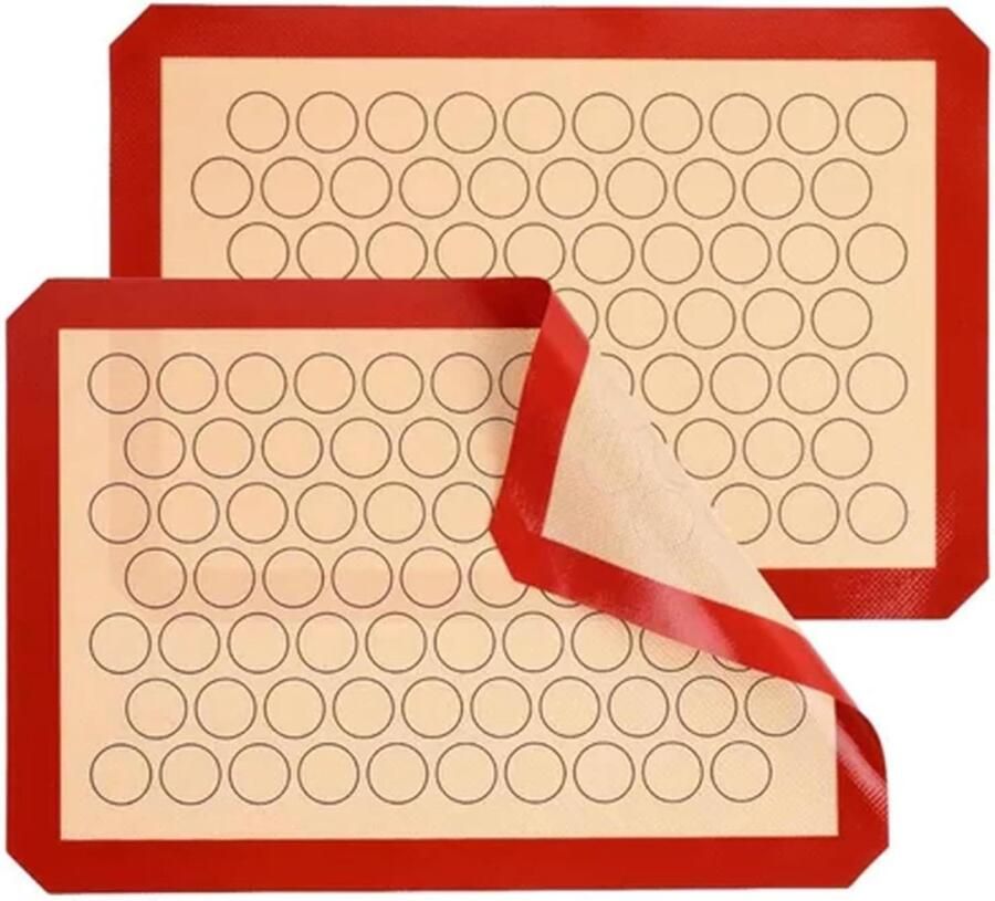 Herbruikbare bakmat siliconen 42 x 295 cm anti-aanbaklaag hittebestendige deegmat